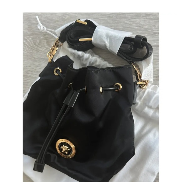 VERSACE Nylon drawstring shoulder bag (NEW) - Picture 2 of 14